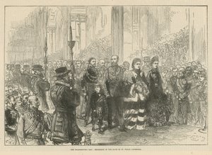Processie in het schip van de St. Paul