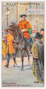 Aankondiging van de Troonsbestijging van George V door English School