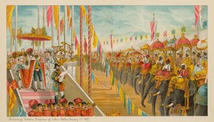 Uitroepen van Victoria tot Keizerin van India - Delhi - 1 januari 1877 door English School