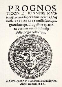 Voorspelling voor 1544, door Jo. Mussemius, gedrukt door J. Mayler, 1544 door English School