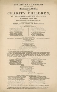 Programma van Psalmen en Anthems