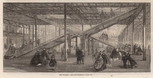 Voortgang op het Internationale Tentoonstellingsgebouw; De trappen