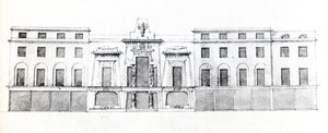 Voorstel voor de Egyptische Hal, Picadilly, 1810 door English School
