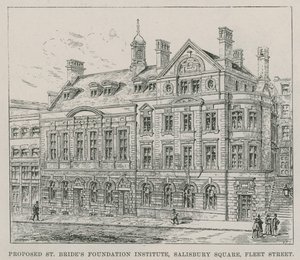 Voorgesteld St Brides Foundation Institute, Salisbury Square, Fleet Street door English School