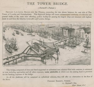 Voorgestelde lage brug over de Theems door English School