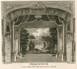 Proscenium van het Royalty Theater, Well Street, Wellclose Square, Londen door English School