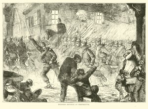 Pruisische opmars bij Gravelotte, augustus 1870 door English School