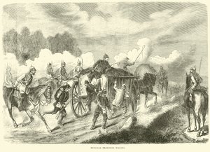 Pruisische bevoorradingswagens, september 1870 door English School