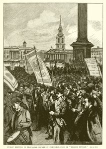 Openbare Bijeenkomst op Trafalgar Square ter Herdenking van Bloody Sunday door English School