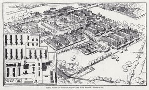 Volksgezondheid, een isolatieziekenhuis, het Brook Hospital, Shooter