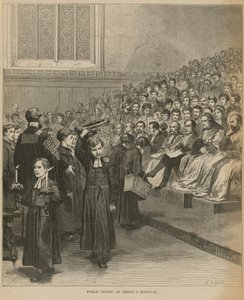 Openbaar avondmaal bij Christs Hospital door English School