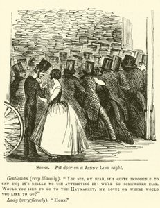 Punch cartoon: Jenny Lind door English School