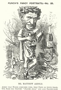 Punch cartoon: Matthew Arnold, Engelse dichter door English School