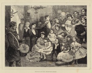 Punch in de salon (gravure)