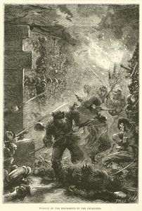 Achtervolging van de opstandelingen in de catacomben, mei 1871 door English School