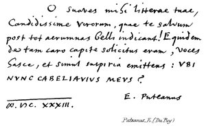 Puteanus, E (Du Puy) door English School
