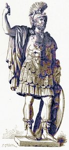 Pyrrhus, illustratie uit History of Rome door Victor Duruy, gepubliceerd 1884 door English School