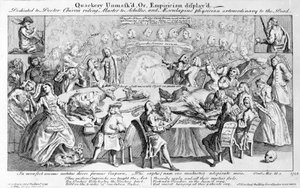Kwaksalverij ontmaskerd, of empirisme getoond: opgedragen aan dokter Chiron, rijmeester van Achilles, en Aesculapius, buitengewoon arts voor de doden, 1748 door English School