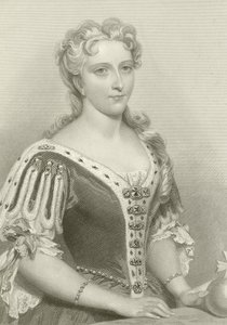 Koningin Caroline, gemalin van koning George II door English School