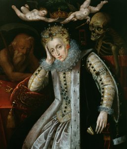 Koningin Elizabeth I (1538-1603) op hoge leeftijd, ca. 1610