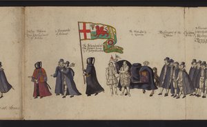 Begrafenisstoet van koningin Elizabeth I