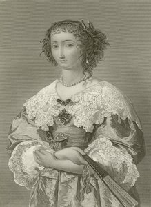 Koningin Henrietta Maria, koningin van koning Karel I door English School