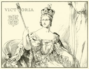 Koningin Victoria (Na het Kroningsportret door Sir George Hayter) door English School