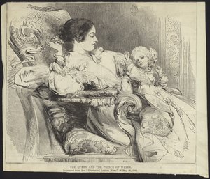 Koningin Victoria en de Prins van Wales door English School
