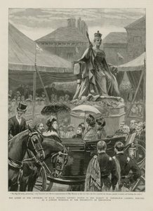 Koningin bij de onthulling