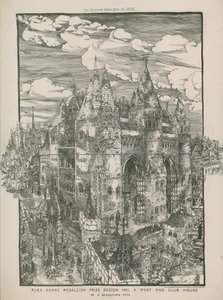 RIBA Soane Medaillon prijsontwerp 1882 - Een West End clubhuis door A Beresford Pite