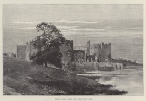 Raby Castle, Zijaanzicht vanaf het Meer