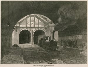 Spoorweg door de Thames Tunnel