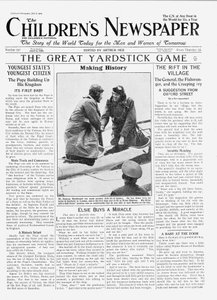 Ramsay MacDonald, de eerste man die als premier vloog, voorpagina van 