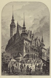 Rathaus, Brieg, in Silezië door English School