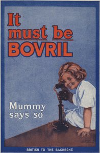 Achteromslag van het Bovril Handige boek en oorlogsdagboek