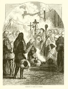 Ontvangst van Jacobus II in Dublin door English School