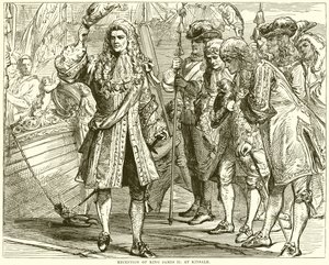 Ontvangst van koning James II in Kinsale