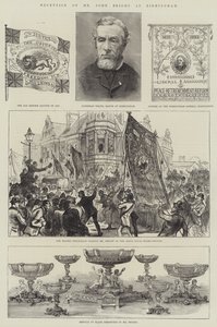 Ontvangst van de heer John Bright in Birmingham door English School