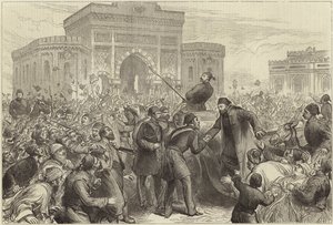 Ontvangst van Osman Pasha bij de Serskierate door English School
