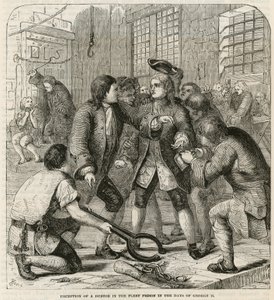 Ontvangst van een schuldenaar in de Fleet Prison door English School