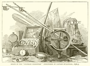Relieken van de Franklin-expeditie (ontdekt door kapitein MClintock, 1858-9)