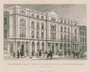 Religieuze Traktaat Vereniging Repository, Paternoster Row, Londen door English School