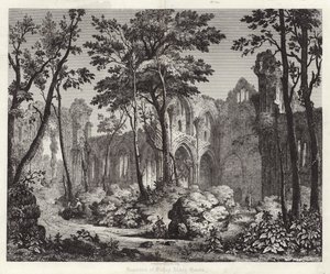 Overblijfselen van Nelley Abbey in Hampshire door English School