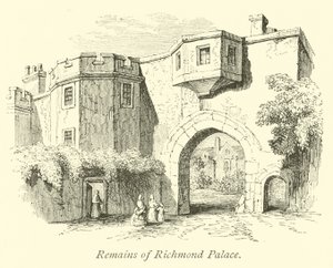 Overblijfselen van Richmond Paleis door English School