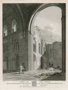 Restanten van het zuidelijke transept van de kerk van St. Bartholomew the Great door English School