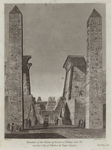 Overblijfselen van het Paleis van Luxor door English School