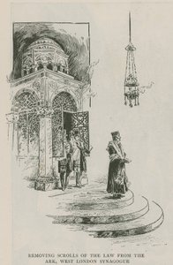 Het Verwijderen van de Rollen van de Wet uit de Ark, West London Synagoge