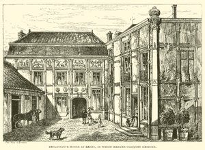 Renaissance Huis in Reims, waar Madame Clicquot Woonde door English School