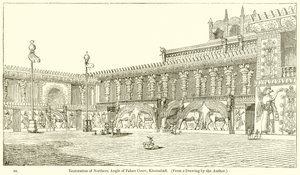 Restauratie van de Noordelijke Hoek van het Paleishof, Khorsabad door English School
