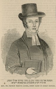 Dominee Dr Nathan Marcus Adler, opperrabbijn in Groot-Brittannië door English School